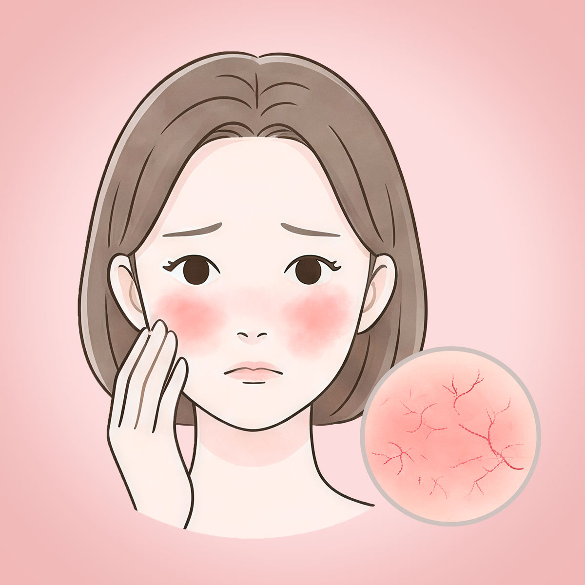 敏感、泛紅